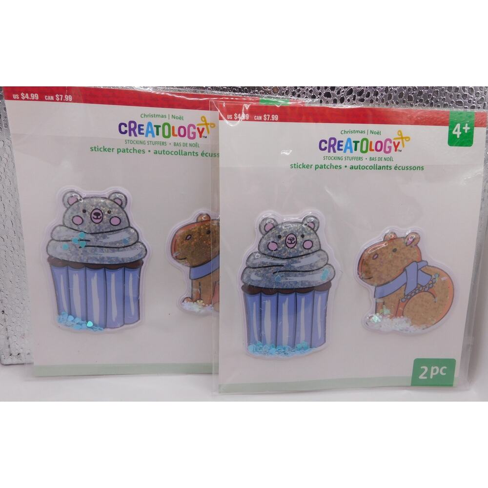 Creatology Christmas Sticker Patches New 2 Packs of 2